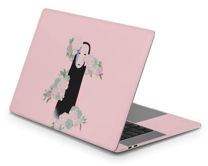No Face Pink Floral MacBook Skin-Console Vinyls-Apple-MacBook-No Face Pink Floral-LaboTech