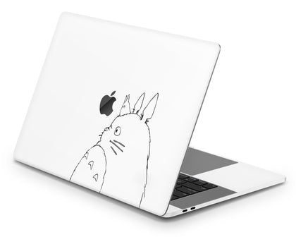 Cute Totoro Grey MacBook Skin-Console Vinyls-Apple-MacBook-Cute Totoro Grey-LaboTech