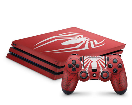 Spiderman Red PS4 Skin-Console Vinyls-PlayStation-PS4-Spiderman Red-LaboTech