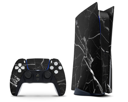LaboTech PS5 Black Marble PS5 Skins - Marble  Skin