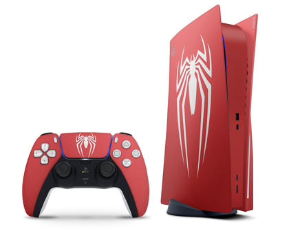 LaboTech PS5 Red Spiderman PS5 Skins - Anime Spiderman Skin