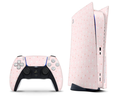 LaboTech PS5 Pink Strawberry Rabbit PS5 Skins - Cute  Skin