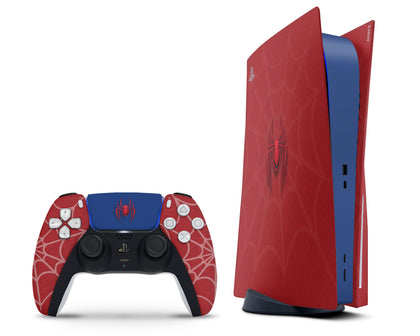 LaboTech PS5 Spiderman Red Blue PS5 Skins - Anime Spiderman Skin