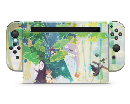 Green Studio Ghibli Nintendo Switch Skin-Console Vinyls-Nintendo-Nintendo Switch-Green Studio Ghibli-LaboTech