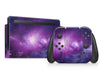 Purple Nebula Galaxy Nintendo Switch Skin