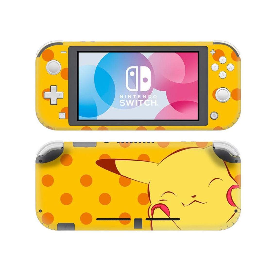 Nintendo Switch Lite Skin Pokemon Pikachu Yellow Vinyl Decal Screen  Protector