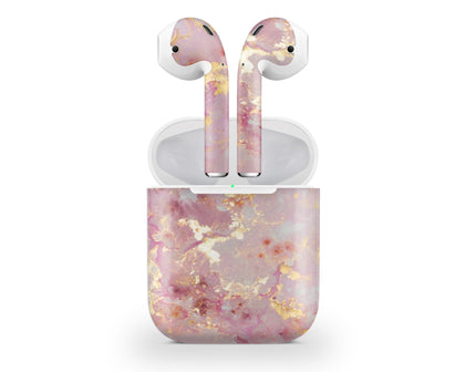 Rose Gold Marble AirPods Skin-Console Vinyls-Apple-AirPods-Rose Gold Marble-LaboTech