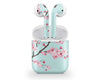 Cherry Blossom Teal AirPods Skin