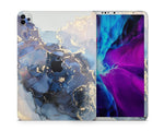 Ethereal Blue Gold Marble iPad Skin