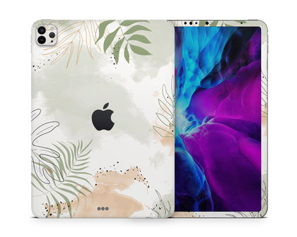 Neutral Minimalistic Leaf iPad Skin-Console Vinyls-Apple-iPad-Neutral Minimalistic Leaf-LaboTech