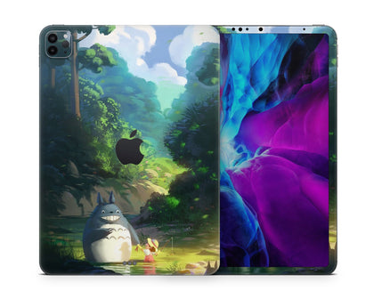 Cute Totoro Forest iPad Skin-Console Vinyls-Apple-iPad-Cute Totoro Forest-LaboTech