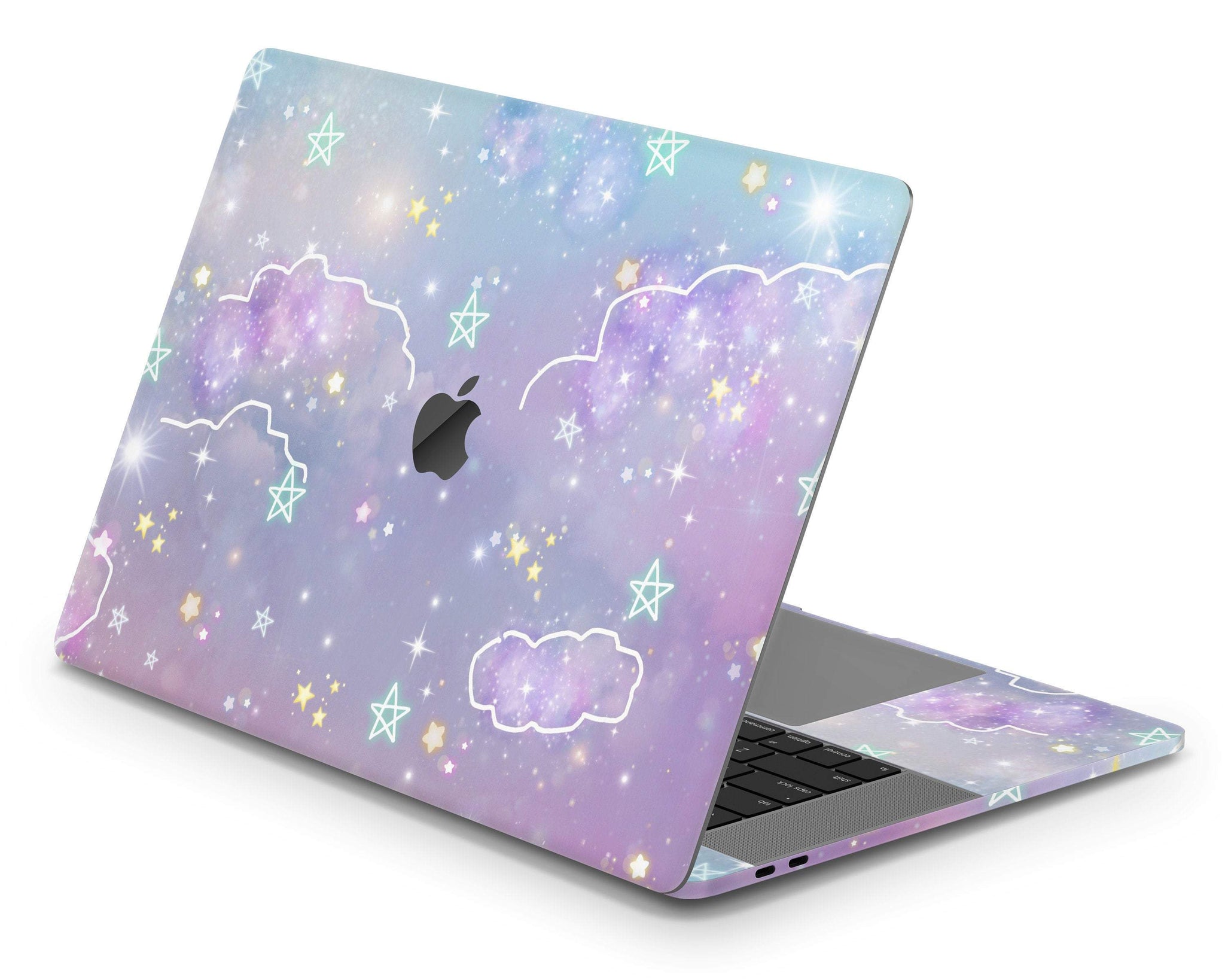 Pastel Purple Galaxy MacBook Skin
