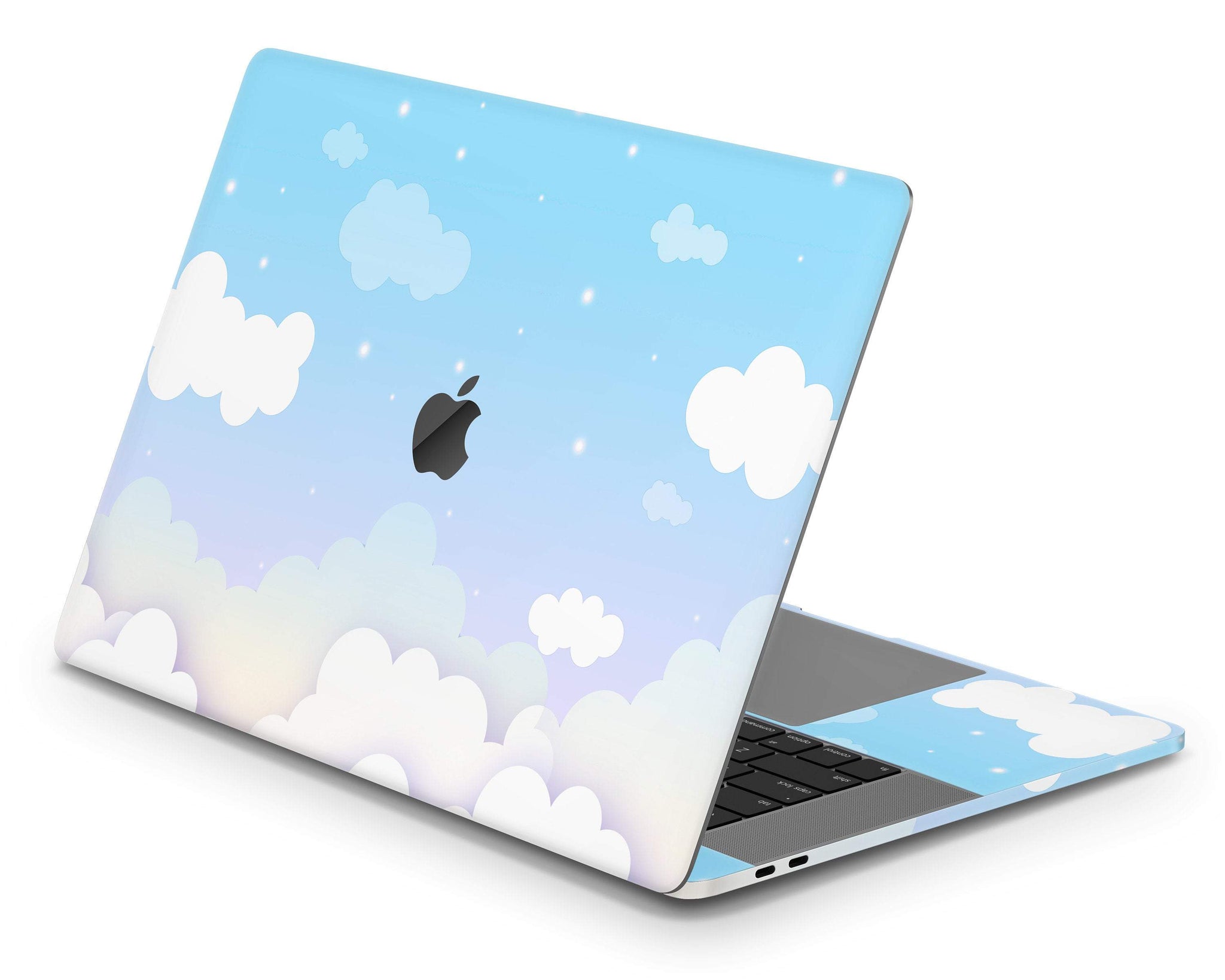 Blue Clouds Simple MacBook Skin