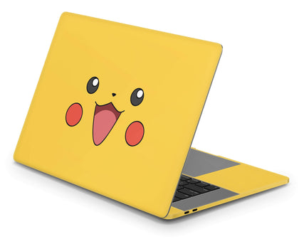 Pikachu Face Yellow MacBook Skin-Console Vinyls-Apple-MacBook-Pikachu Face Yellow-LaboTech