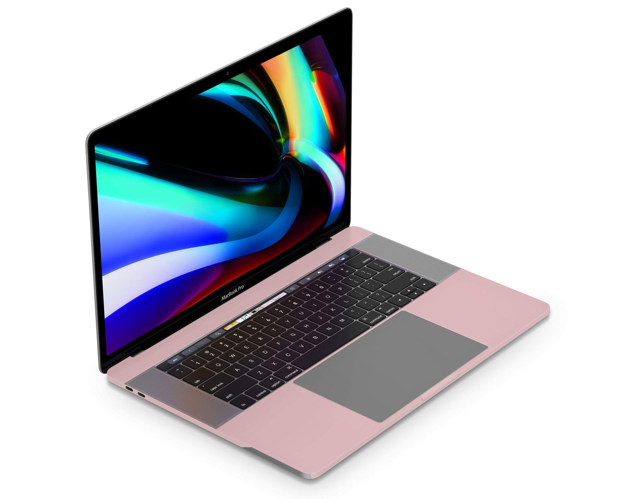 No Face Pink Floral MacBook Skin