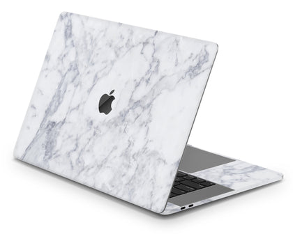 White Marble MacBook Skin-Console Vinyls-Apple-MacBook-White Marble-LaboTech