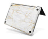 White Gold Marble MacBook Skin