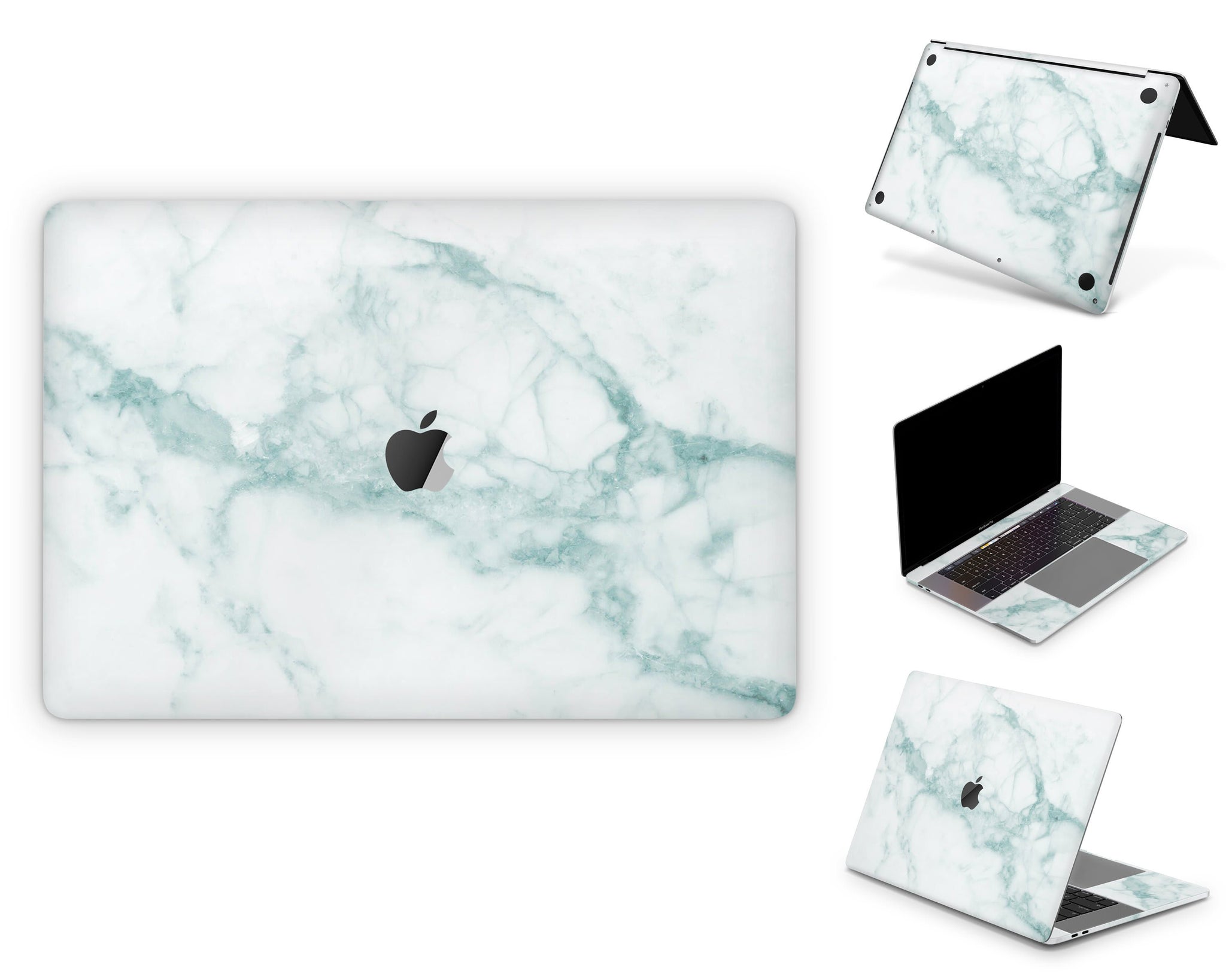 Green Marble MacBook Skin
