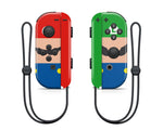 Cute Mario And Luigi Moustache Nintendo Switch Joycons Skin