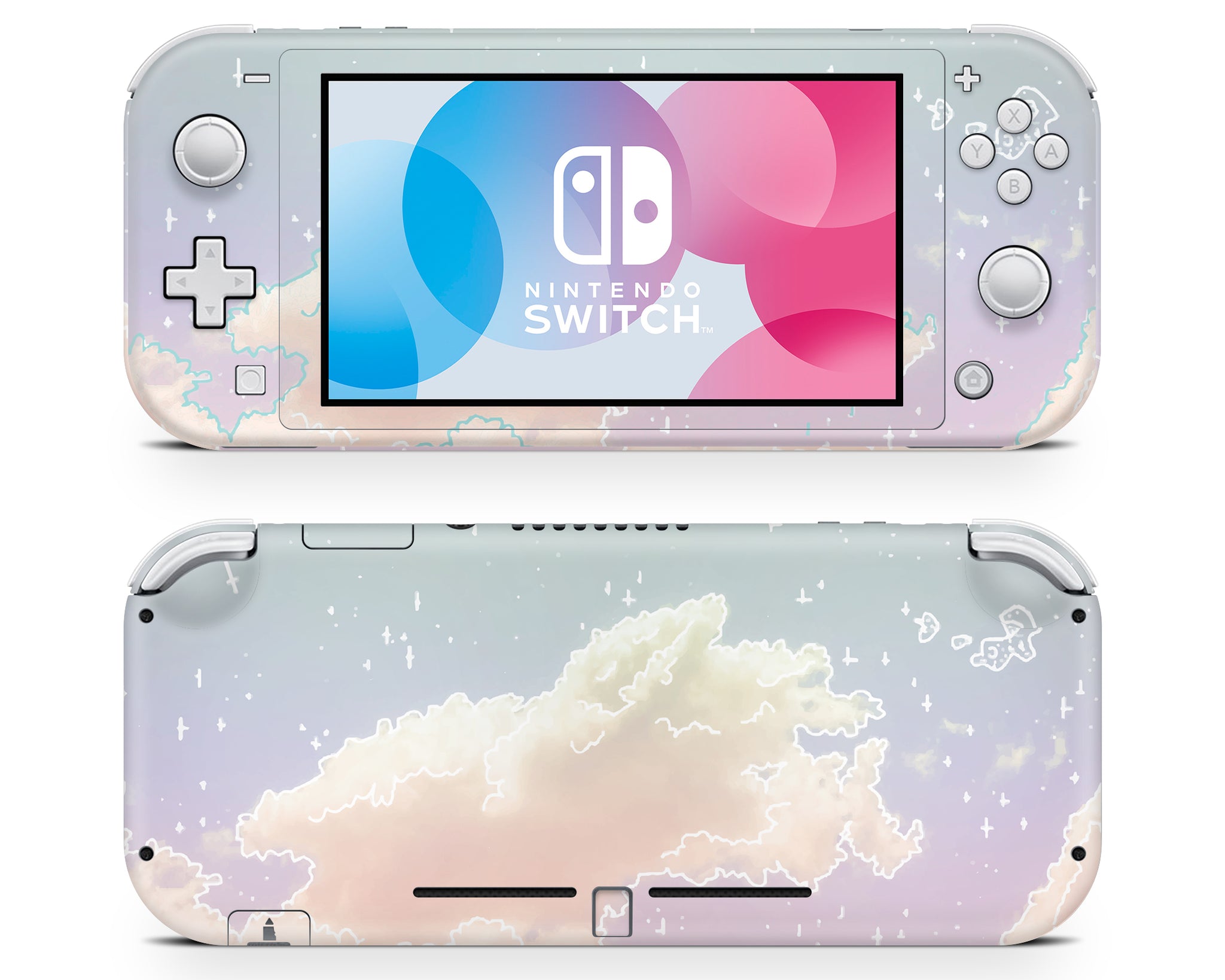 Glacial Clouds Nintendo Switch Lite Skin