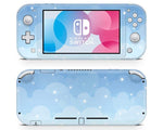 Blue Clouds With Stars No Logo Nintendo Switch Lite Skin