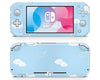 Blue Clouds Cute Nintendo Switch Lite Skin