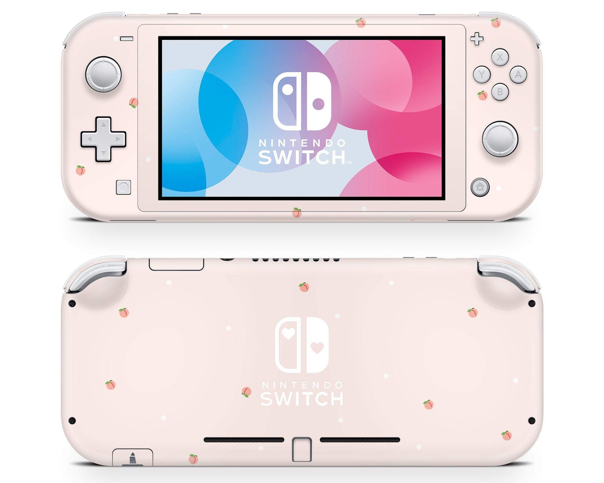 Peach Pattern Nintendo Switch Lite Skin