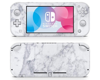 White Marble Nintendo Switch Lite Skin-Console Vinyls-Nintendo-Nintendo Switch Lite-White Marble-LaboTech