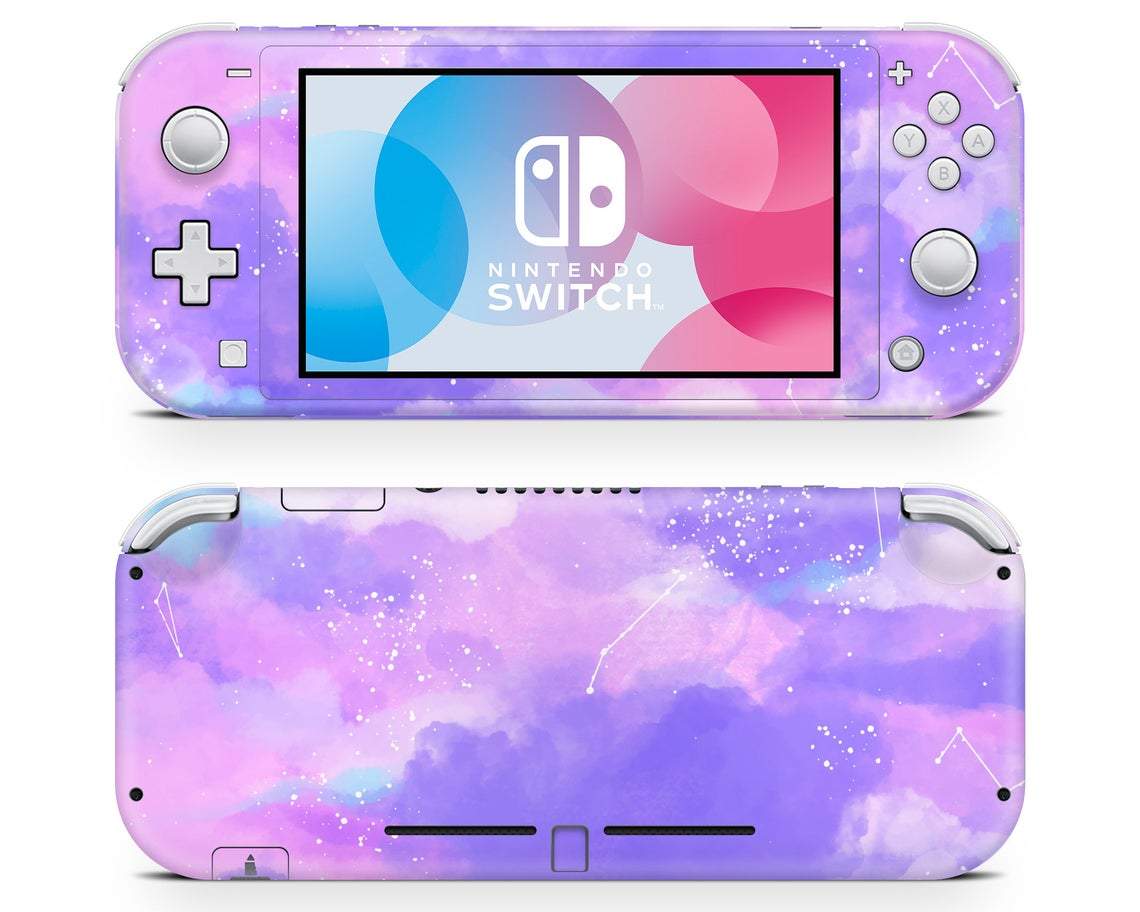 Pastel Starry Night Nintendo Switch Lite Skin