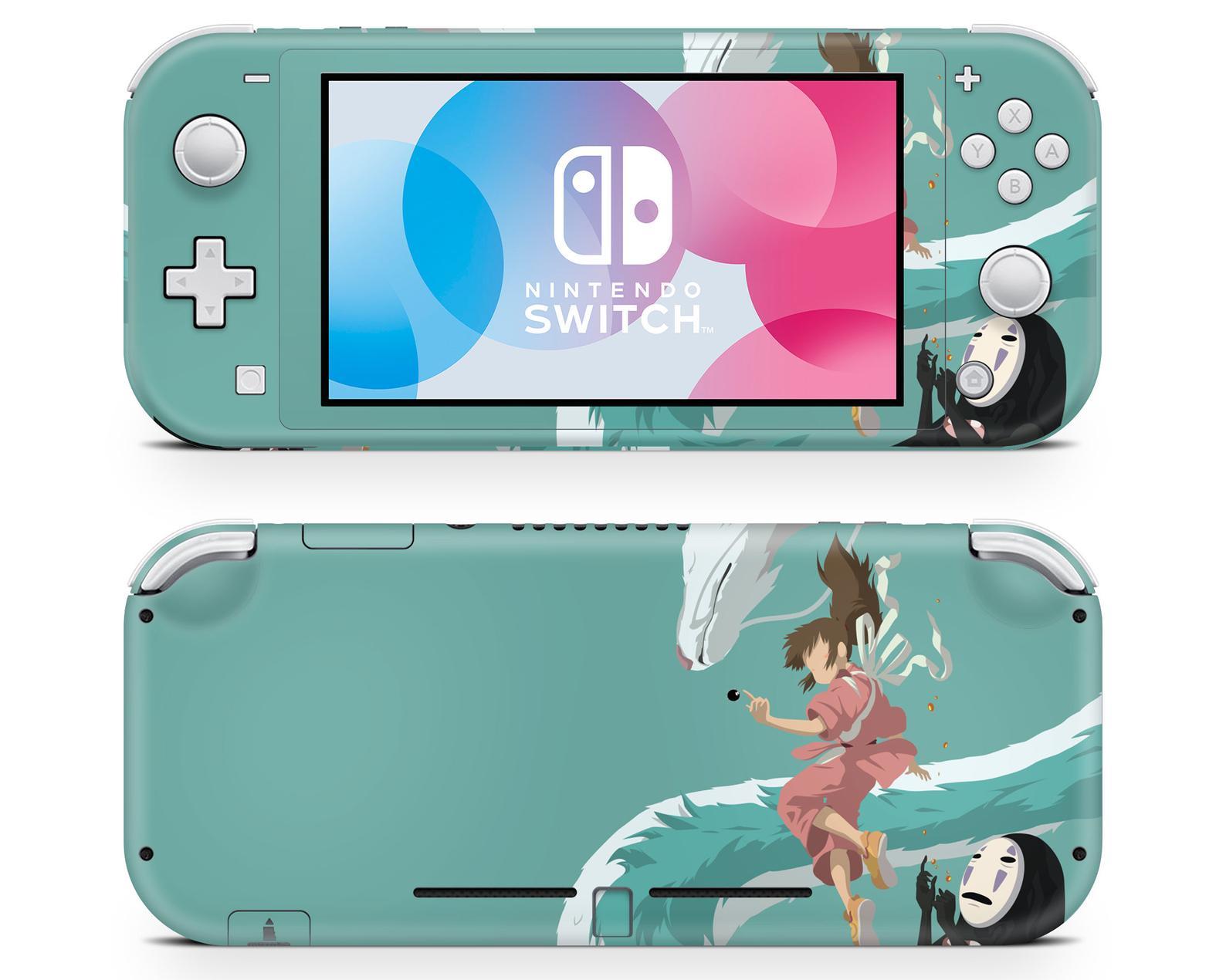 Spirited Away Green (No Logo) Nintendo Switch Lite Skin