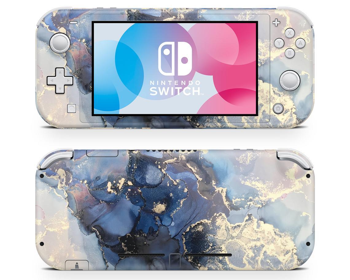 Ethereal Gold Marble Nintendo Switch Lite Skin