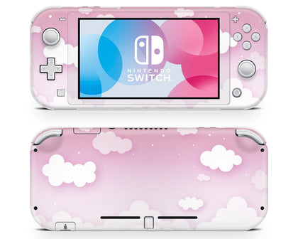Dreamy Pastel Pink Clouds Nintendo Switch Lite Skin-Console Vinyls-Nintendo-Nintendo Switch Lite-Dreamy Pastel Pink Clouds-LaboTech