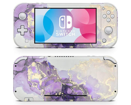 Ethereal Purple Gold Marble Nintendo Switch Lite Skin-Console Vinyls-Nintendo-Nintendo Switch Lite-Ethereal Purple Gold Marble-LaboTech