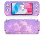 Pastel Purple Fluffy Clouds Nintendo Switch Lite Skin