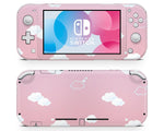 Pink Clouds Cute No Logo Nintendo Switch Lite Skin