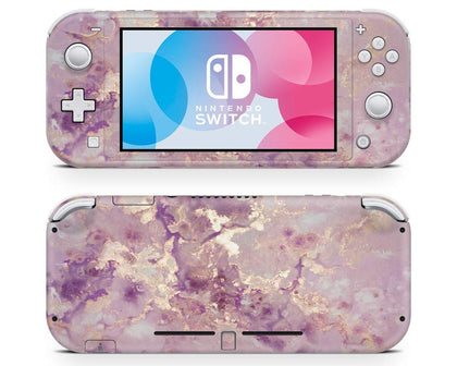Purple Gold Marble Nintendo Switch Lite Skin-Console Vinyls-Nintendo-Nintendo Switch Lite-Purple Gold Marble-LaboTech