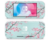 Cherry Blossom Teal With Nintendo Logo Nintendo Switch Lite Skin