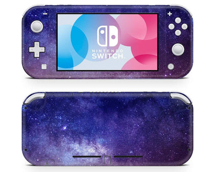 Purple Galaxy Stars Nintendo Switch Lite Skin-Console Vinyls-Nintendo-Nintendo Switch Lite-Purple Galaxy Stars-LaboTech
