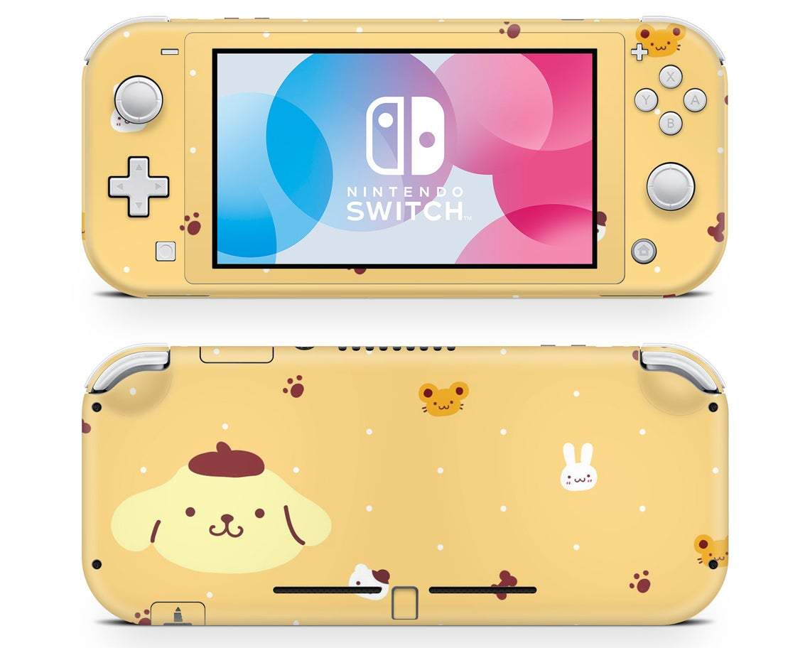 Pompompurin Yellow Nintendo Switch Lite Skin