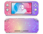 Pastel Rainbow Galaxy Night Stars Nintendo Switch Lite Skin
