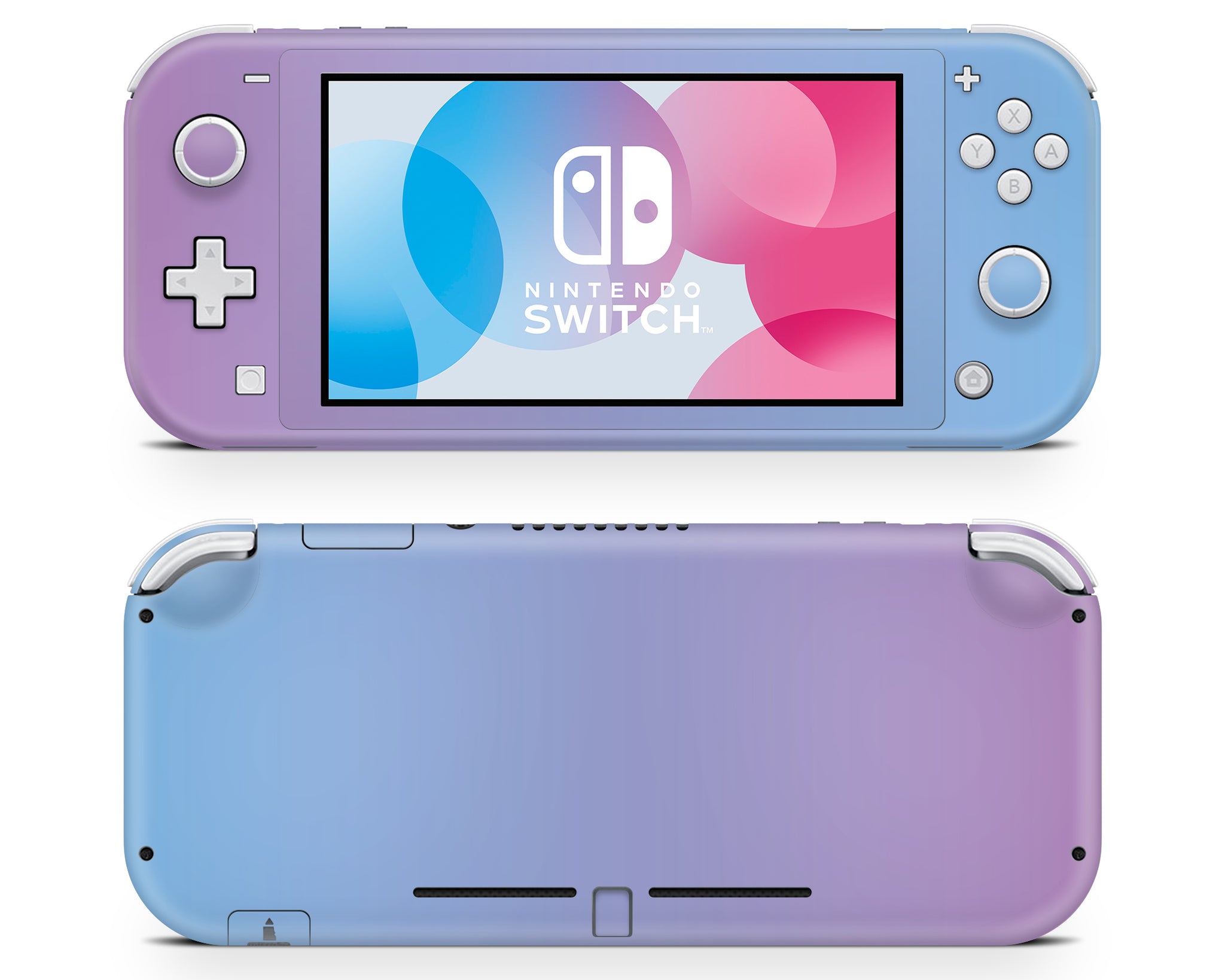 Pastel Gradient Purple Blue Nintendo Switch Lite Skin