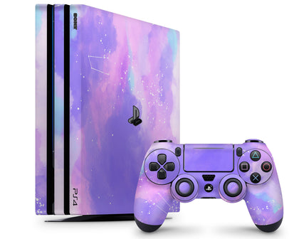 Pastel Starry Night PS4 Skin-Console Vinyls-PlayStation-PS4-Pastel Starry Night-LaboTech