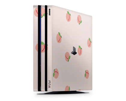 Cute Peach Large Pattern PS4 Skin-Console Vinyls-PlayStation-PS4-Cute Peach Large Pattern-LaboTech
