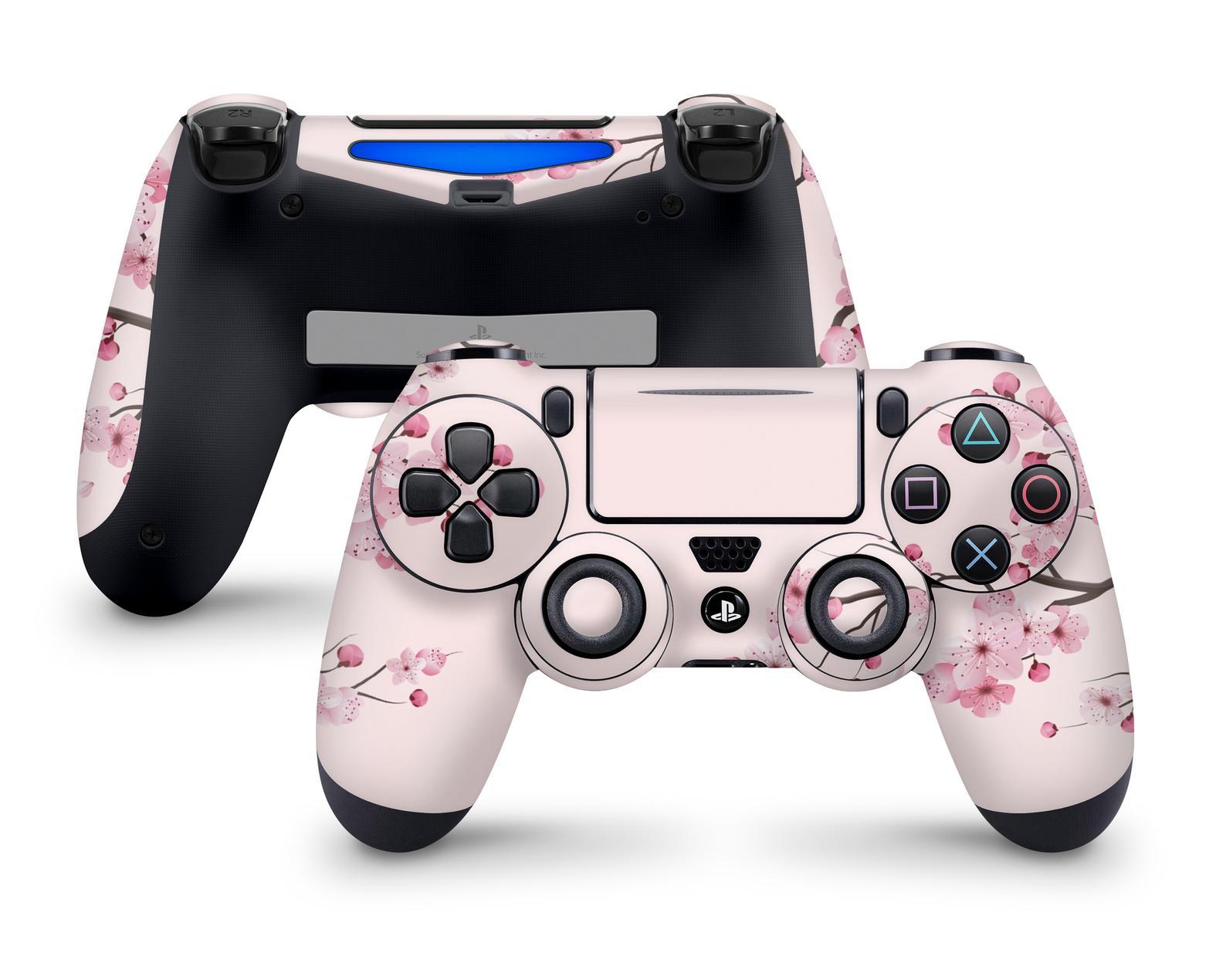 Pastel Pink Cherry Blossom PS4 Skin