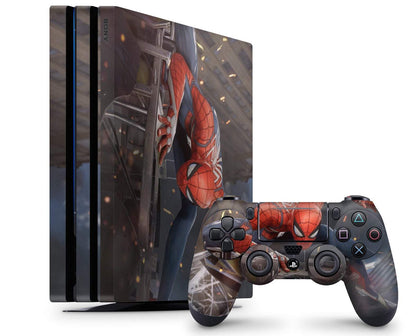 Realistic Spiderman PS4 Skin-Console Vinyls-PlayStation-PS4-Realistic Spiderman-LaboTech
