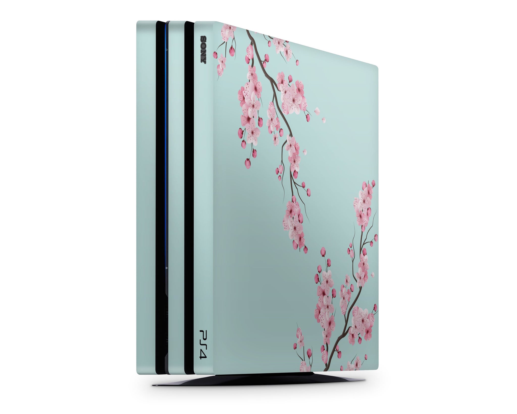 Cherry Blossom Teal PS4 Skin