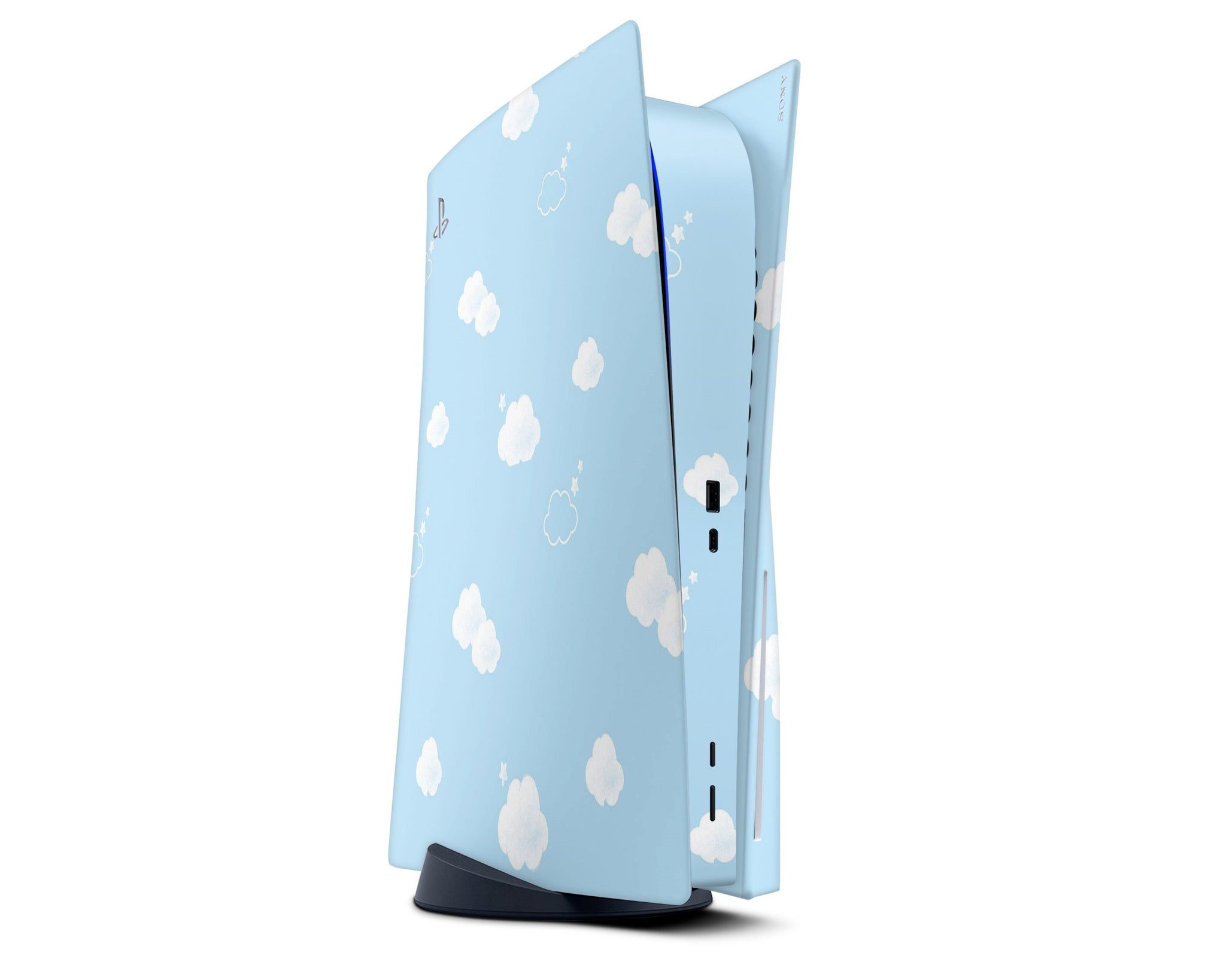 Blue Clouds Cute PS5 Skin