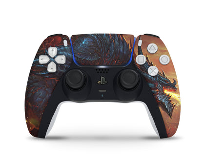 Dragon Flames PS5 Controller Skin-Console Vinyls-PlayStation-PS5 Controller-Dragon Flames-LaboTech