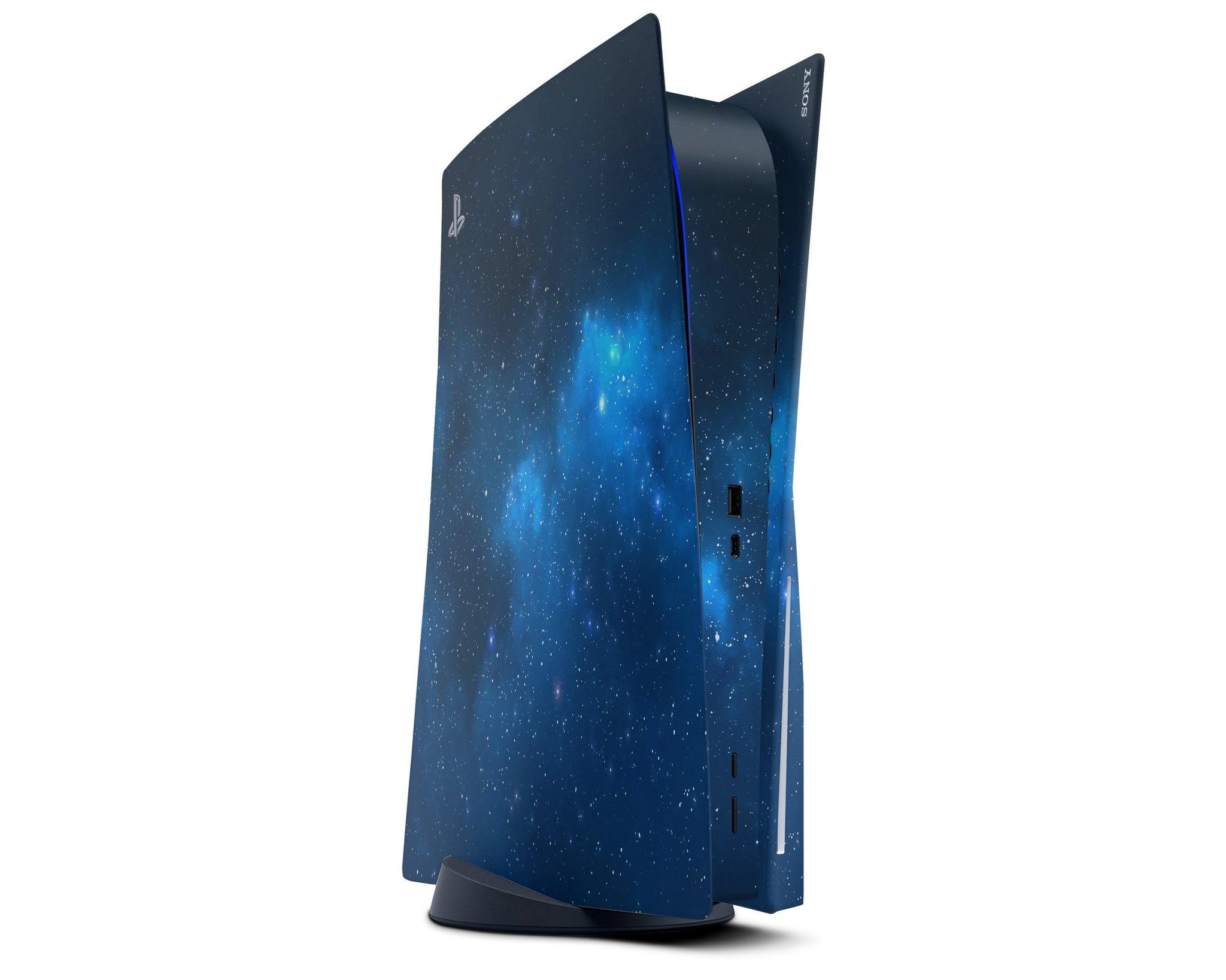 Blue Stardust Galaxy PS5 Skin