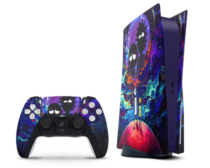 LaboTech PS5 Rick And Morty Spacetime PS5 Skins - Anime Rick and Morty Skin
